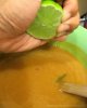 squeezing lime into peach puree-copyright-2008-nathan-lau.jpg