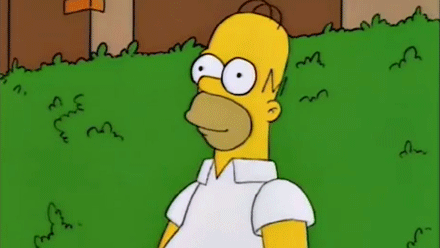 Image result for homer in the bushes gif