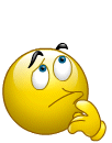 Confused face animated emoticon
