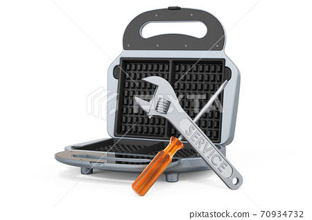 Repair and service of waffle iron, 3D rendering - Stock Illustration  [70934732] - PIXTA