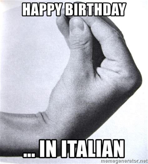 Italian birthday Memes