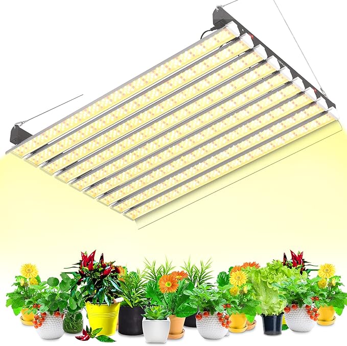 SZHLUX 6000W LED Grow Light 5×7ft Coverage Full Spectrum 660nm 730nm IR Growing Lamp for Indoor Plants, High Output Plant Lights for Hydroponic Seeding Veg and Bloom Greenhouse Growing Light Fixtures