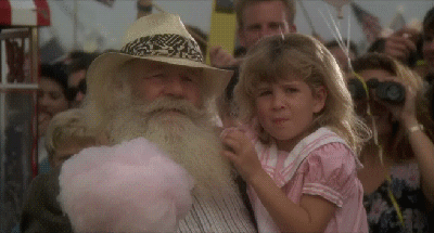 IRTI - funny GIF #5104 - tags: girl eats old mans beard cotton candy