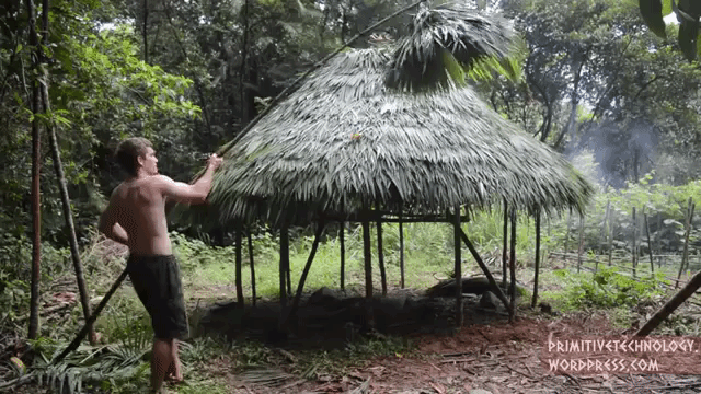 How to Build a Round Hut Using Primitive Technology