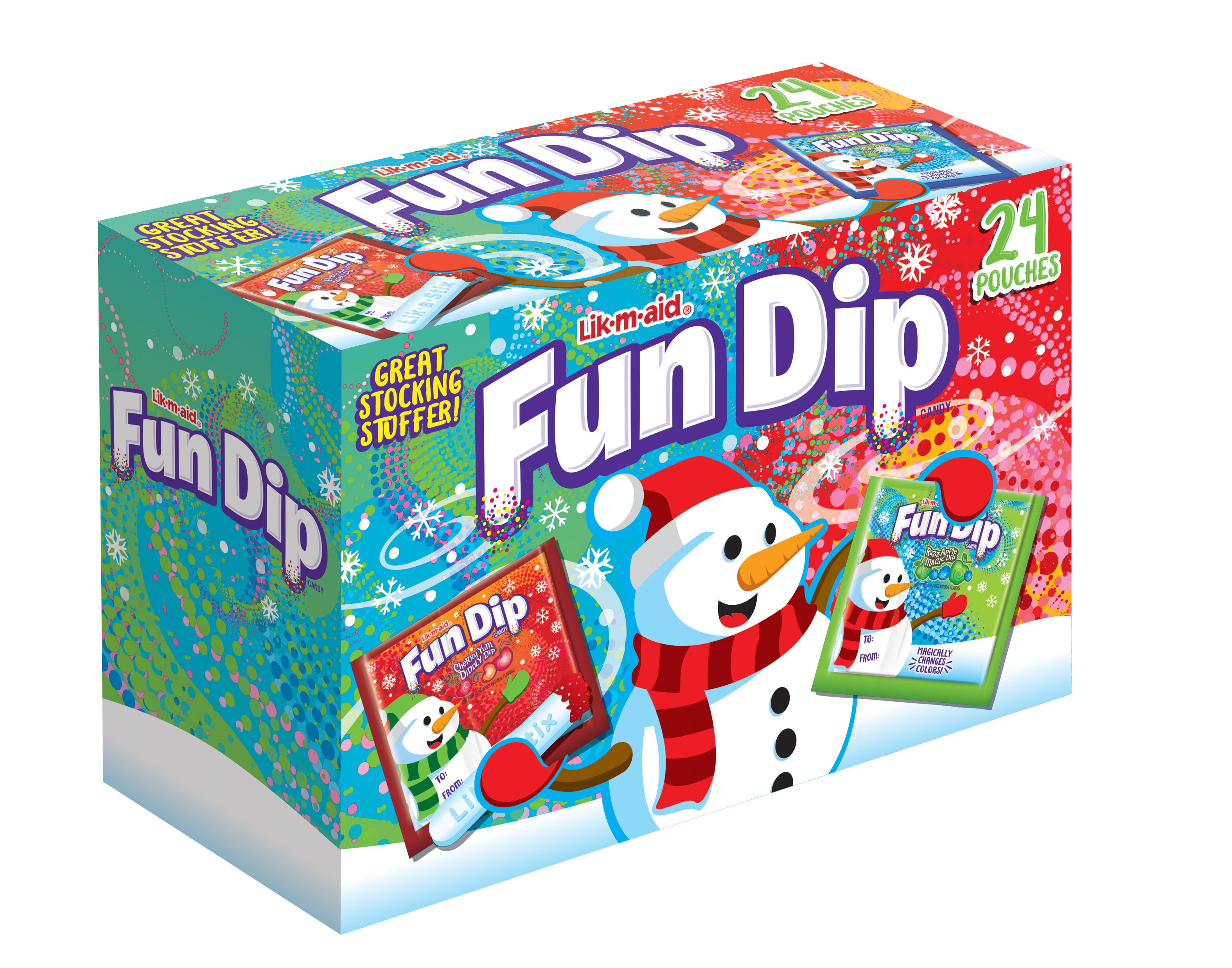 Fun Dip Holiday Box Cherry & Apple Dip, 24 Packs - Walmart.com